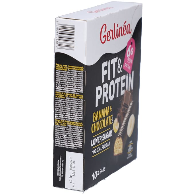 Gerlinea Fit² & Protein - Repen - Banaan & Chocolade - 10x31 gr