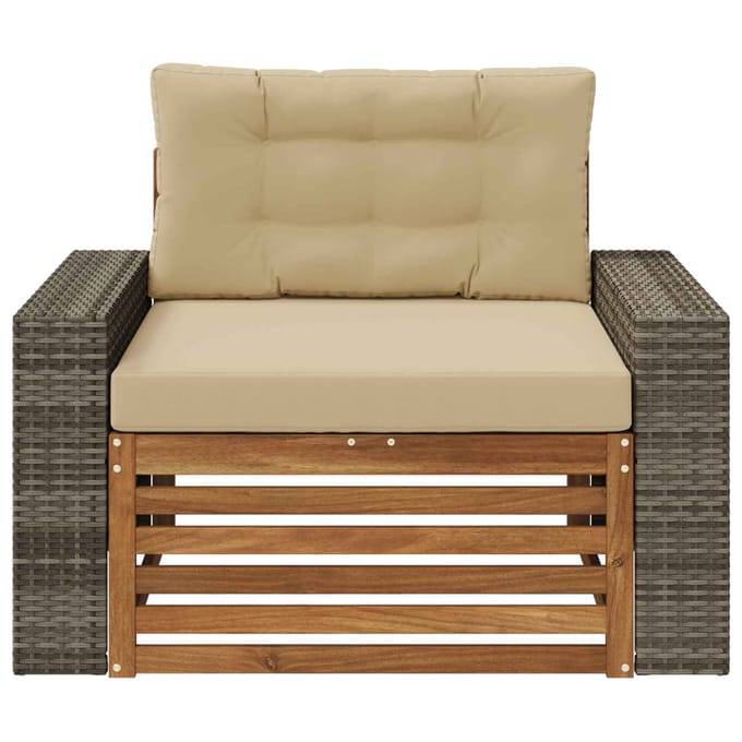 vidaXL - Buiten - Midden - Sofa - Naturel