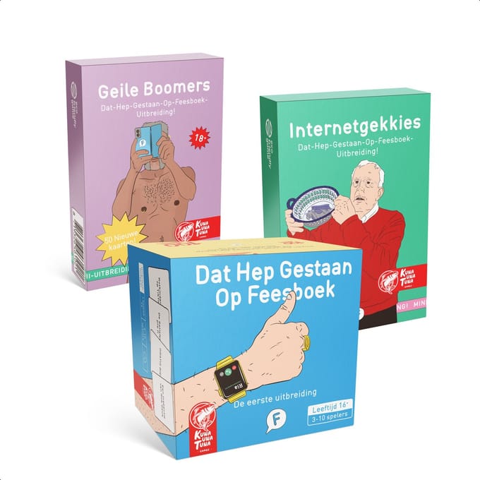 Dat Hep Gestaan Op Feesboek 3 uitbreidingen - Nederlandstalig partyspel