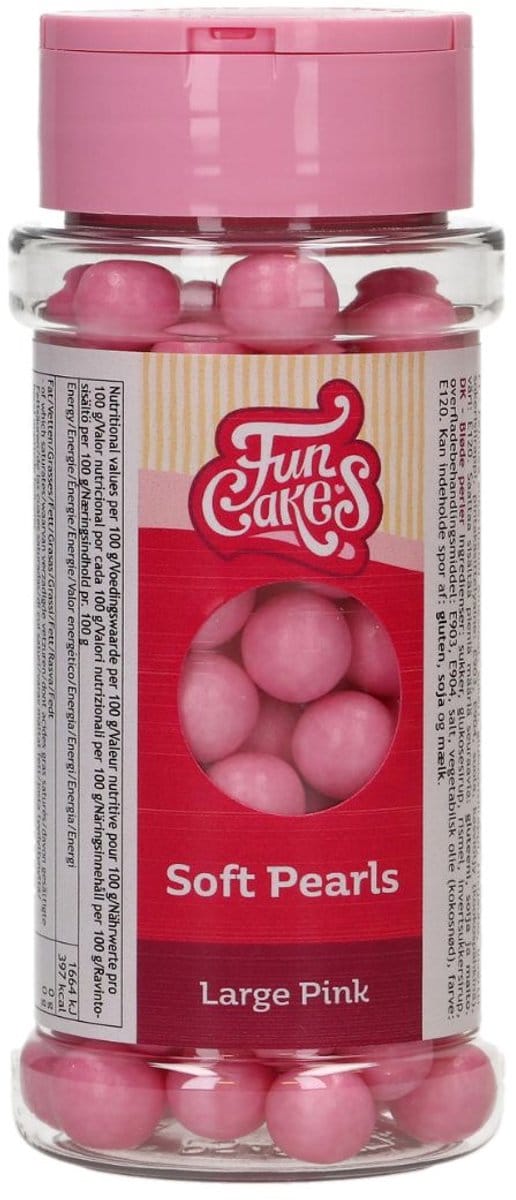 FunCakes Soft Pearls - Klein - Roze - 70 g