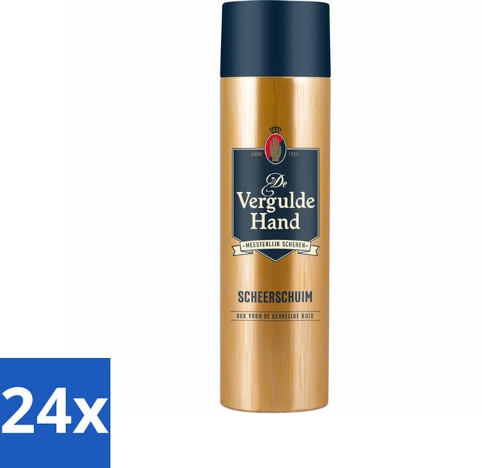 Vergulde Hand Scheerschuim 250 ml - Voordeelverpakking - 24 stuks