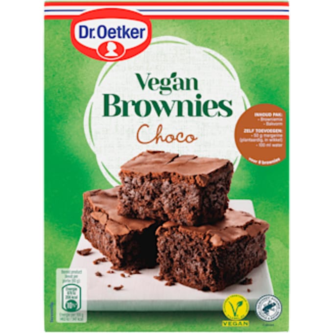 Vegan brownies plantaardig bakmix