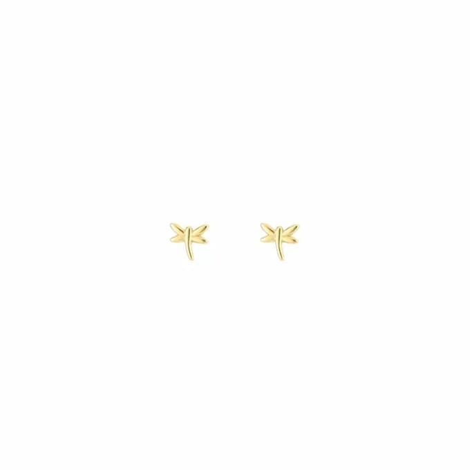 Bijoutheek Oorknoppen Libelle Goud