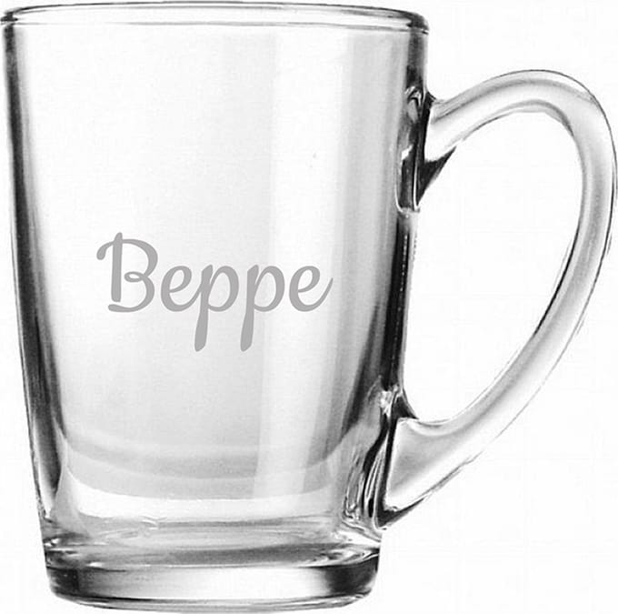 Gegraveerde Theeglas 32cl Beppe