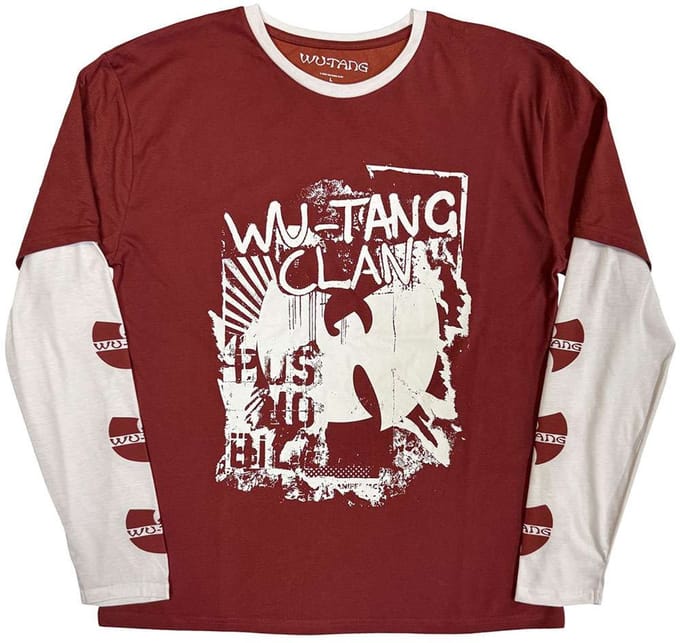 WuTang Clan - Graffiti Longsleeve shirt - S - Rood/Wit