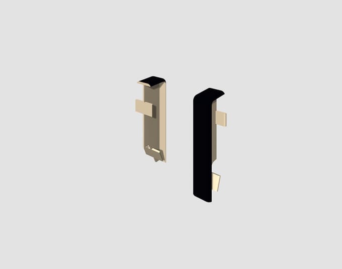 EGGER-verbindingselement voor 6 cm plint KUBUS Universeel zwart