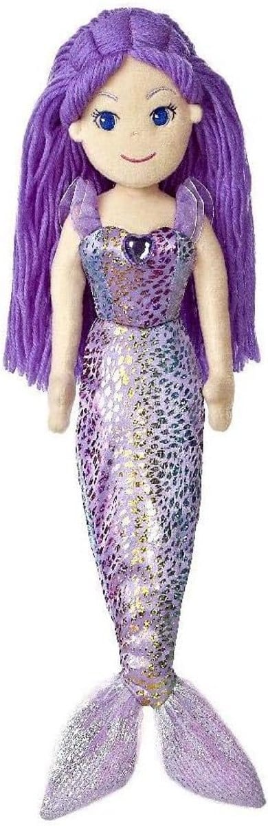 Zeemeermin Daphne, 18 inch, zacht speelgoed, paars