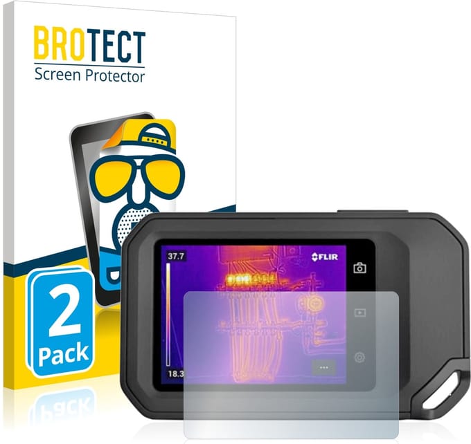 BROTECT - Screenprotector voor Flir C5 - Folie Beschermfolie matte 2 Stuks