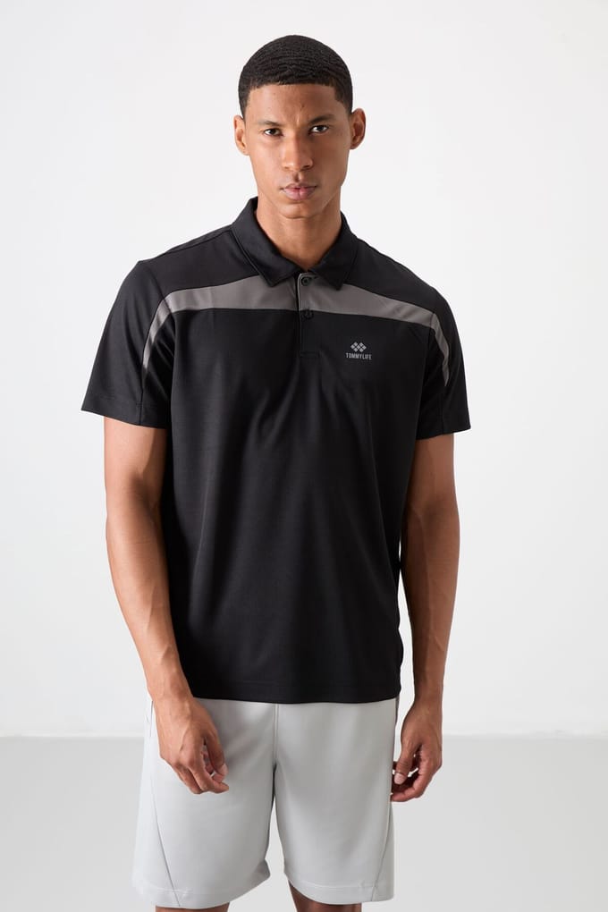 Heren Colour-Blocked Polo T-Shirt