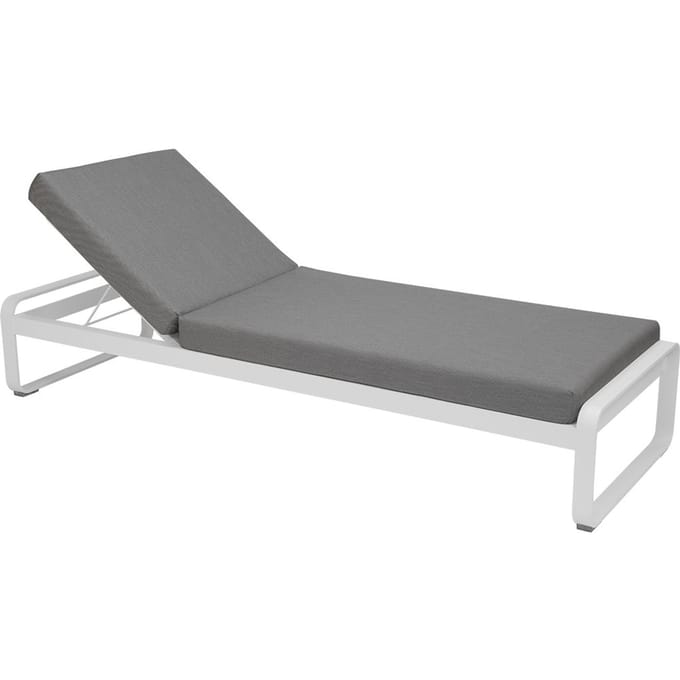 Fermob BELLEVIE Komfort - Ligbed - 01 katoenwit - 79 Flanelgrijs