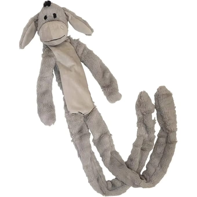 Lange ezel honden pluche met touw binnenin Nobby Pet