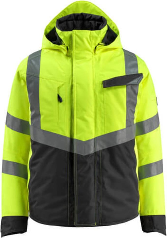 Mascot - Hastings - Winterjas - Signalisatie - Geel/Zwart