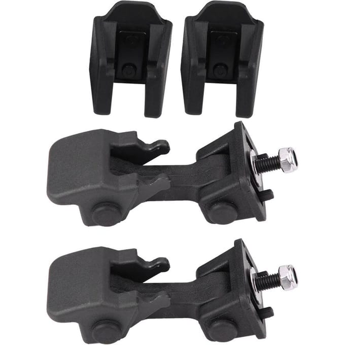 Paar Voorkap Vergrendeling Veiligheidsvanger & Beugel voor Jeep Wrangler TJ 97 06 black