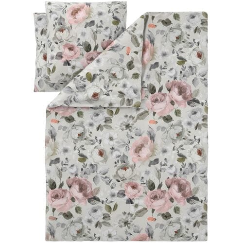 LIVARNO Renforcé dekbedovertrek 240 x 220 cm (wit/beige/groen)