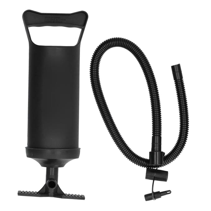 Handpomp Draagbare Dubbele Snelle Handpomp met Antislip Handvat voor Opblaasboten black