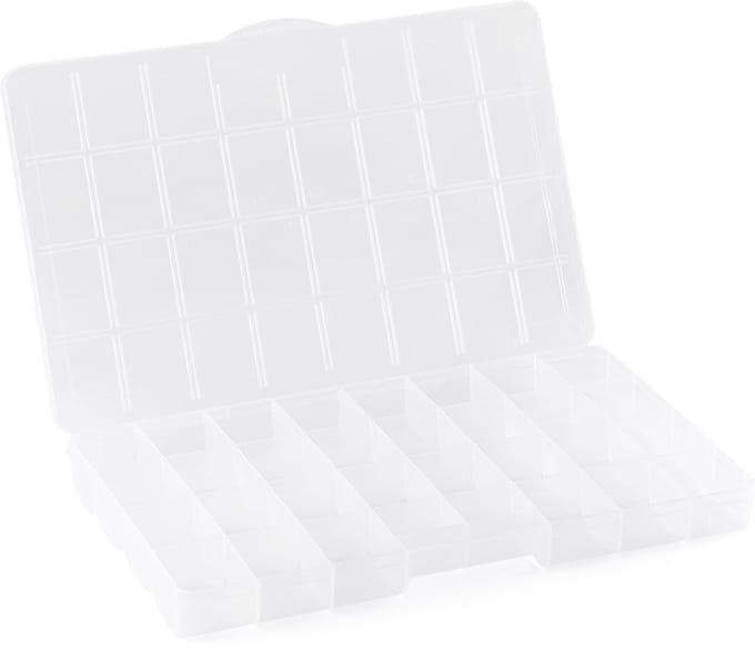Vaessen Creative Opbergbox – Opbergdoos met Deksel 34,7 x 21,8 x 3,5 cm - 32 Vakjes