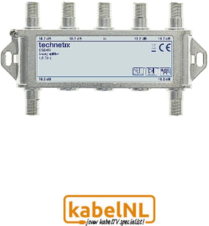 Technetix 6 weg MoCA splitter (Internet over Coax)