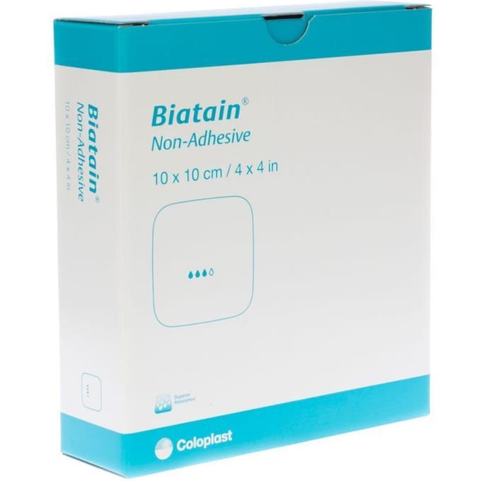 Biatain Schuimverband N/adh 10,0x10,0cm 10 33410