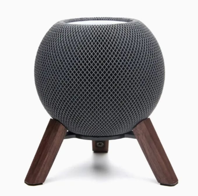 Speaker Standaard Geschikt Voor Apple HomePod Mini - Tripod Standaard - Muziek Box Houder - Hout