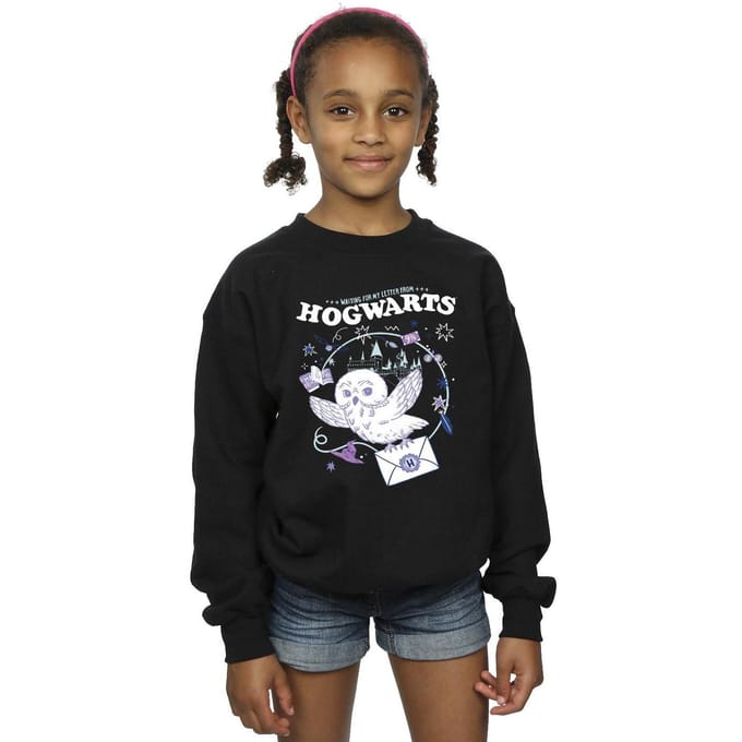 Harry Potter Meisjes Uil Brief Van Zweinstein Sweatshirt (Sportgrijs)