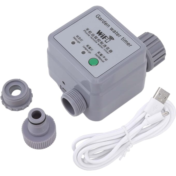 Slimme Sproeier Watertimer Automatische Besproeiing Afstandsbediening USB Voeding Besproeiingstimer voor gray