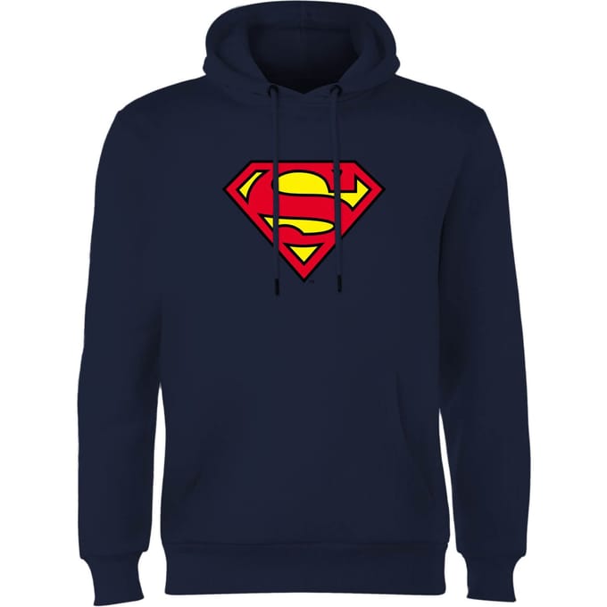Official Superman Shield Hoodie - Navy - S