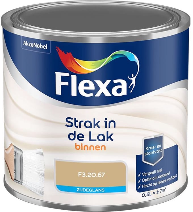 Flexa - Strak In De Lak Binnenlak Zijdeglans - F3.20.67 - Mengverf - 500 Ml