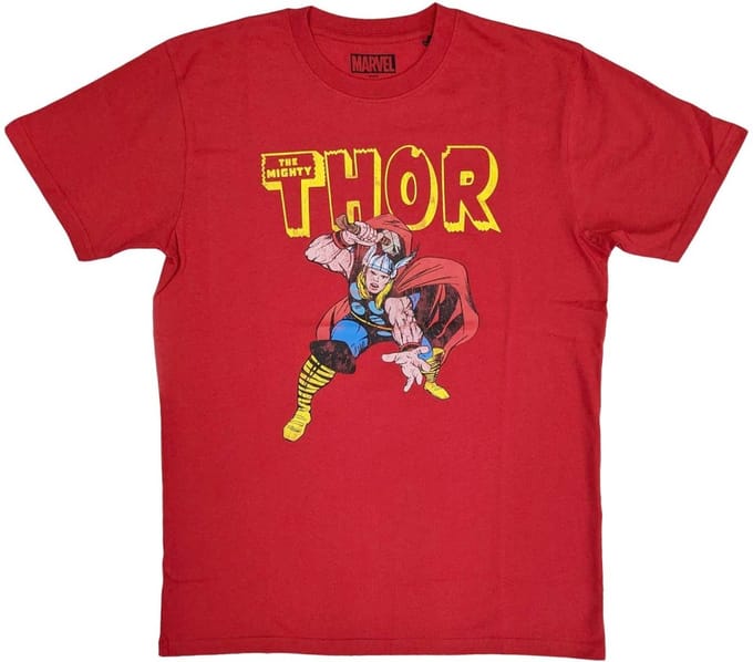 Marvel Thor - Hammer Distressed Heren T-shirt - M - Rood