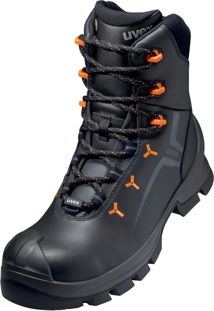 Uvex 2 laarzen S3 65303 zwart, oranje (65303)