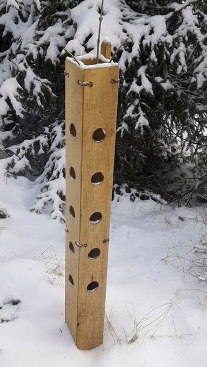 Houten beschermings koker 120cm 10x10x