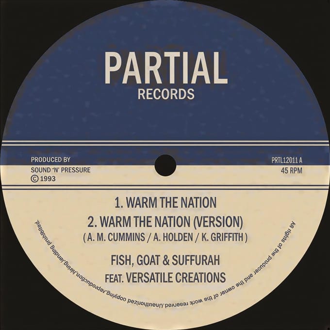 Fish + Goat And Suffurah Feat. Versatile Creations - Warm The Nation (12" Single)