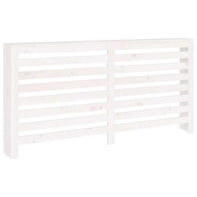 vidaXL Radiatorombouw 169x19x84 cm massief grenenhout wit