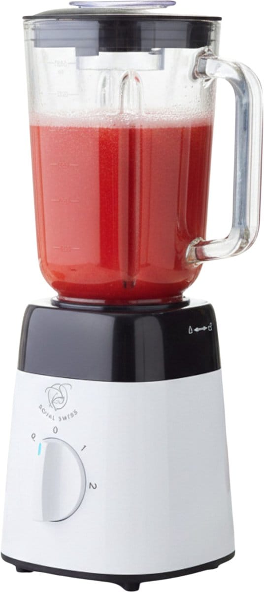 Royal Swiss – Blender –1,5 Liter – 500W – Smoothie Blender – RVS Mes – Pulse Functie