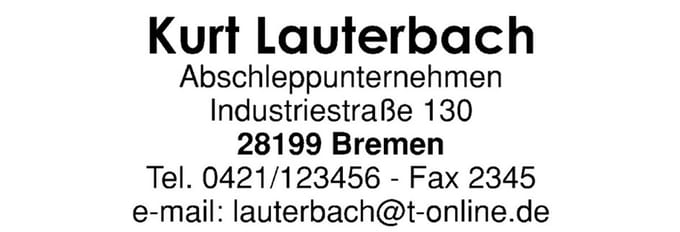 Trodat tekststempel automatisch, pastel blauw.