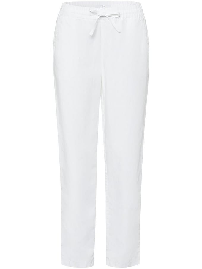 Enkellange broek Van Peter Hahn wit
