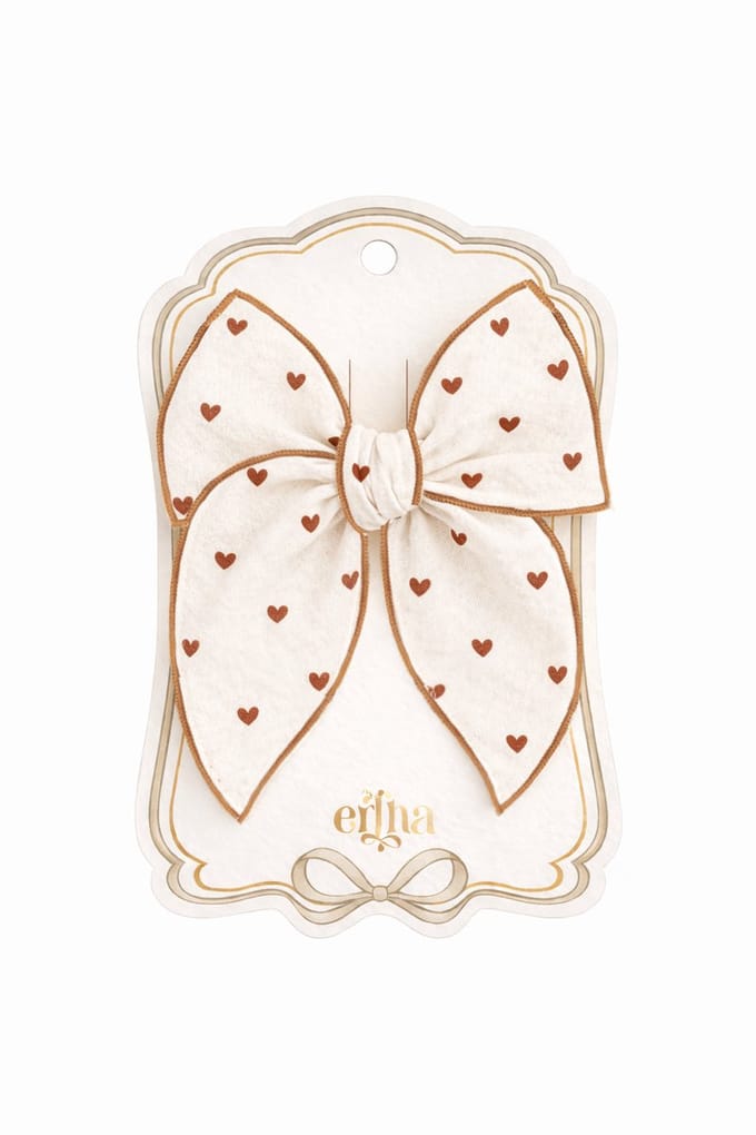 Mrs Ertha Fable Haarclip met Strik - Tiny Hearts