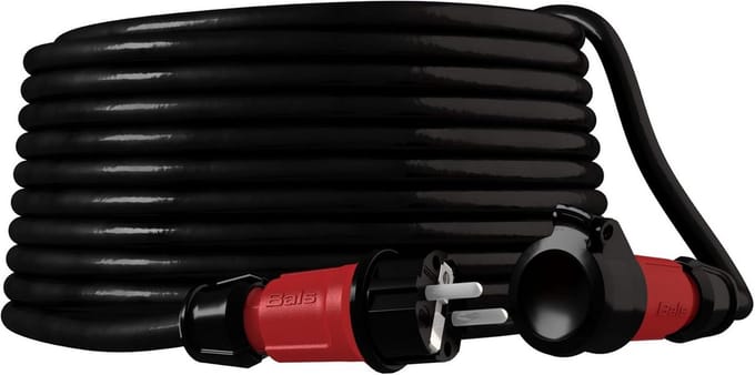 Verlengkabel 20 meter 230V IP44 3x1,5mm² Schuko buitengebruik