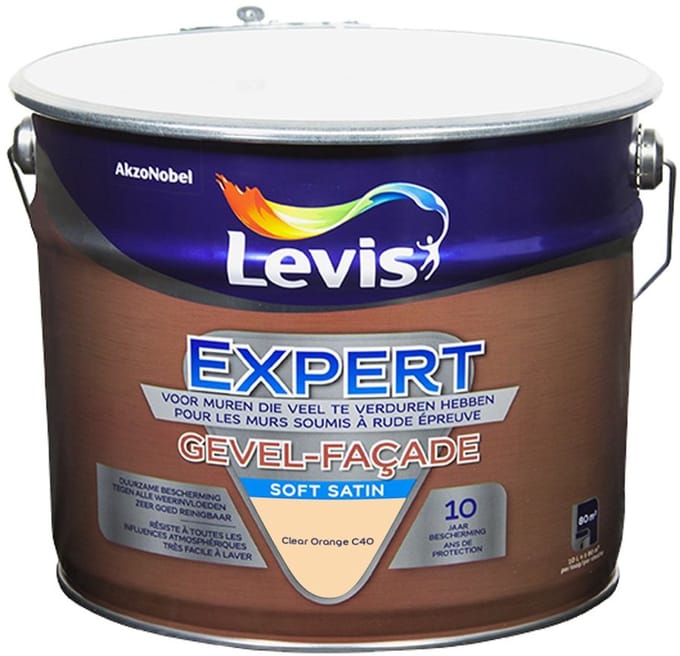 Levis - Expert Gevel Mix - Clear Orange C40 - Mengverf - 10 L