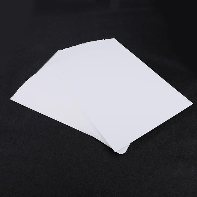 50 Vellen Wit Blanco Papier DIY Handgedrukt Multifunctioneel Gebruik A4 black