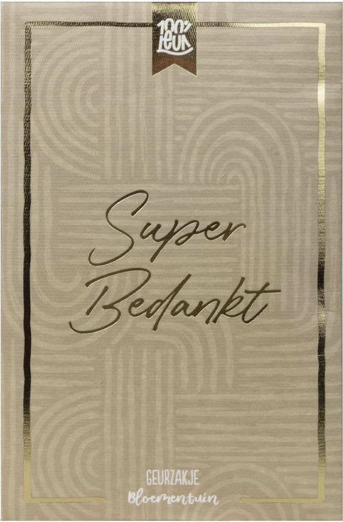 100%LEUK - Geurzakje - Super bedankt