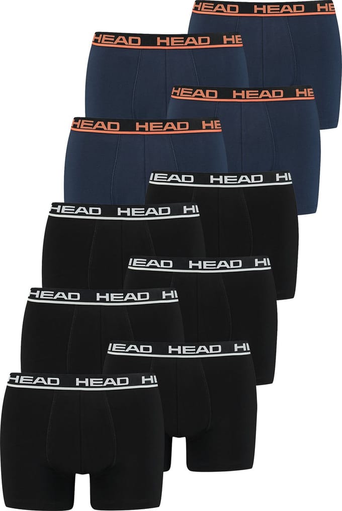 BOXERS Pack van 10 Head Heren Basic Boxer Broek Shorts Ondergoed Ondergoed Pack van 10