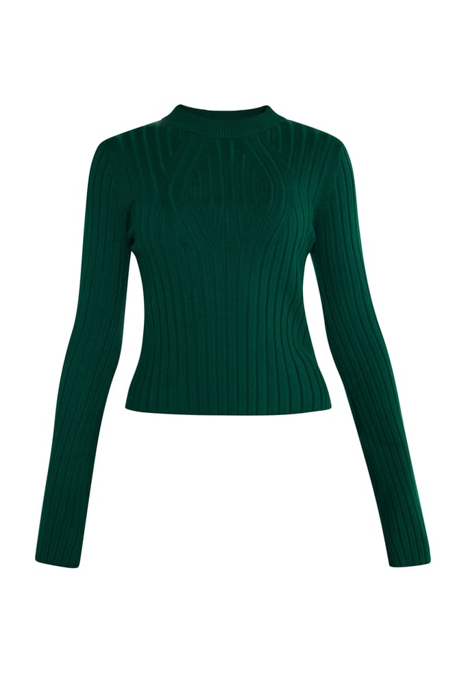 Faina Jumper Dames Smaragdgroen