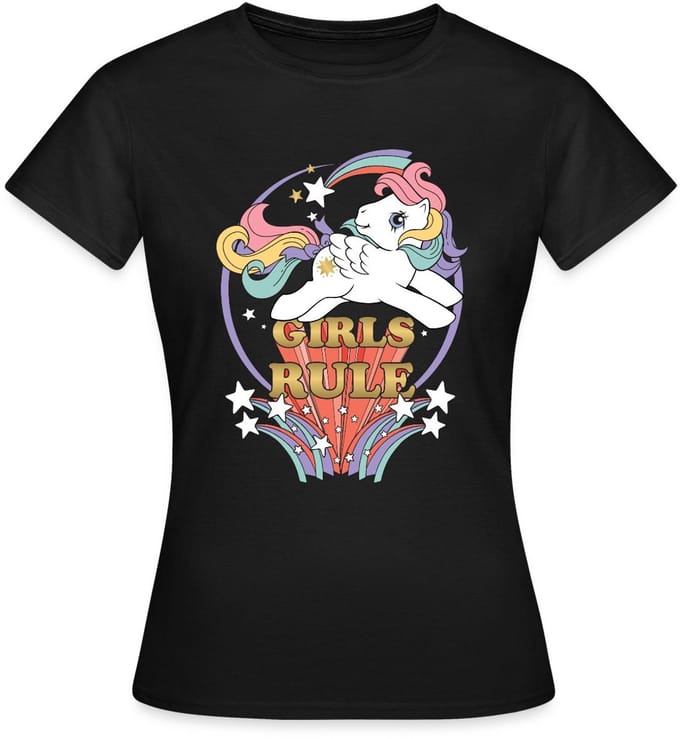 My Little Pony Retro Girls Rule Statement T-Shirt Dames