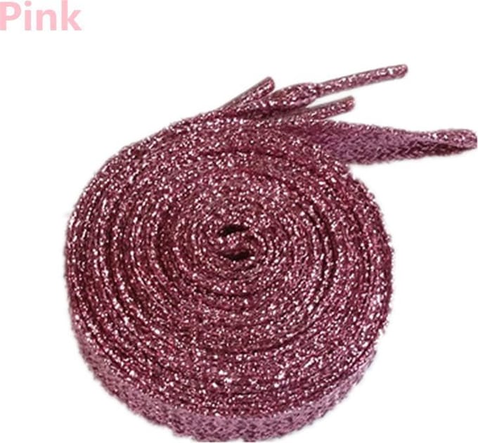 2 Paar mooie Glitter Schoenveter 100cm Roze - Veter - Lace - Strikken - Kleur