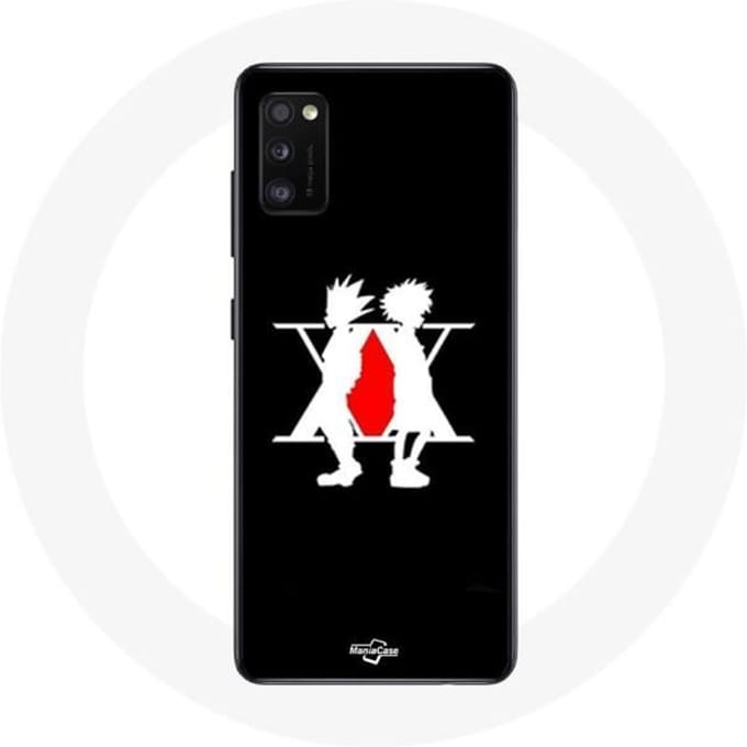 Coque Samsung Galaxy A41 Hunter x Hunter Manga Logo Fond Noir