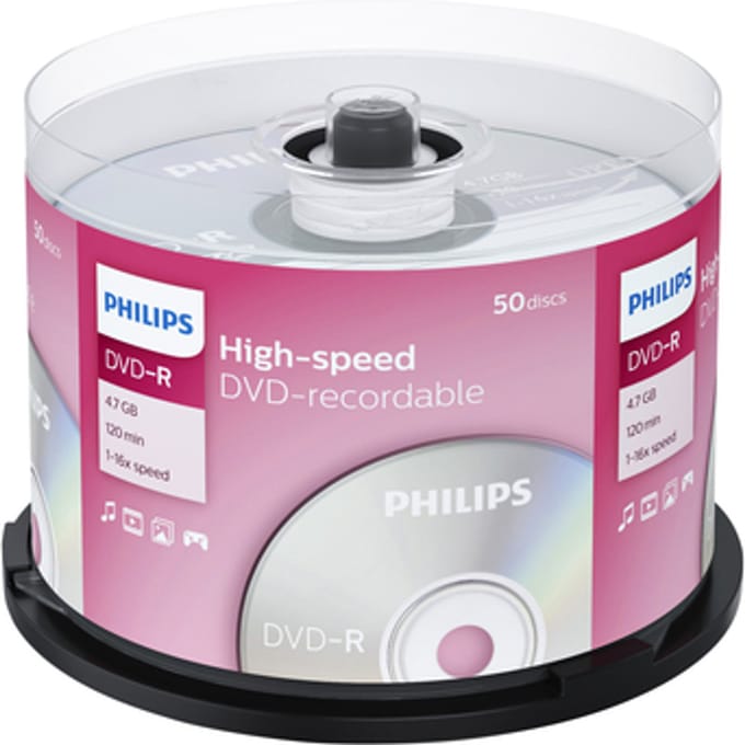 DVD-R Philips 4.7GB 16x SP (50)