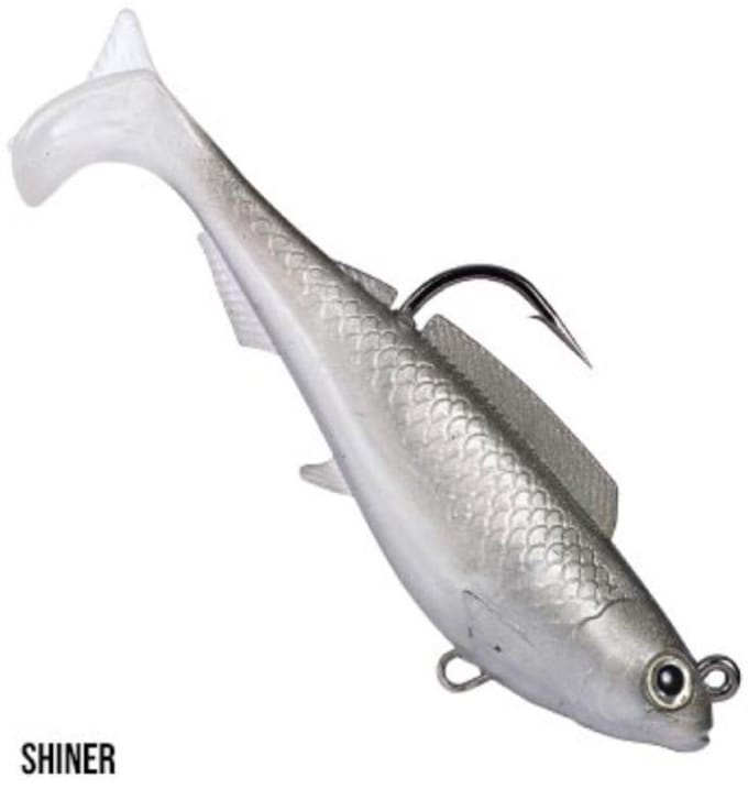 Leurre souple Zman Herculez Swimbait 5 pouces Shiner (5179) white