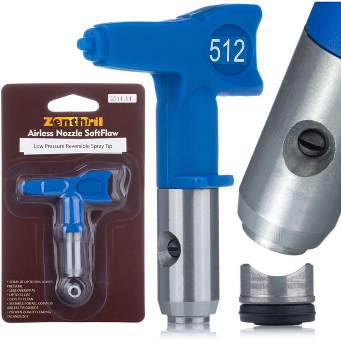 Zenthril Spuitmond Model 512 - Laagdruk SoftFlow - 25 cm Sproeibreedte, 80–140 bar