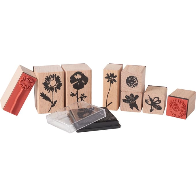 Stempel set XL "Wilde bloemen"