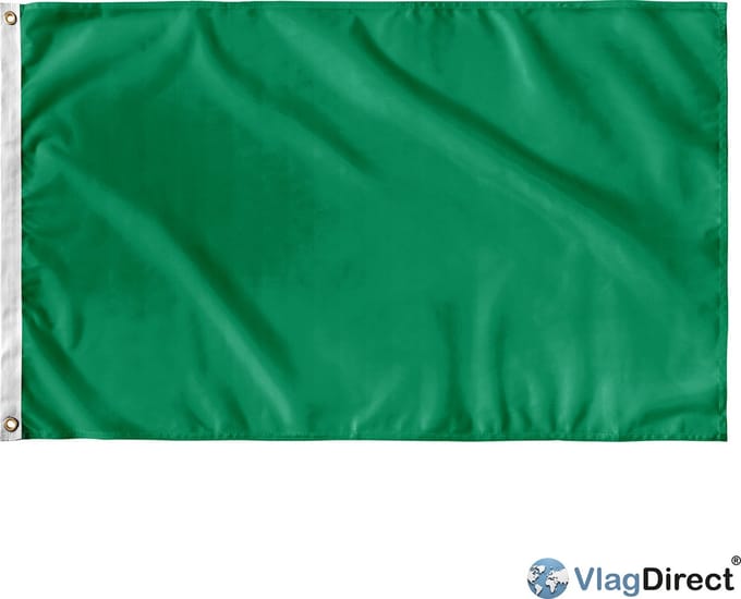 VlagDirect - Groene vlag - Groene thema vlag - 90 x 150 cm.
